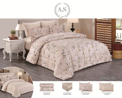 مفرش سيسيلا مشجر وسادة كوين