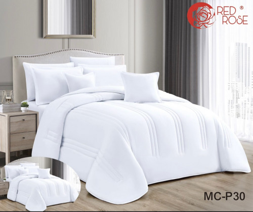 مفرش لاري السادة الفخم شكلين 8 قطع نفرين