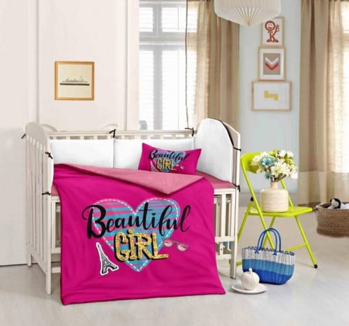 مفرش حواجز اطفال 3 قطع مخمل مع فرو