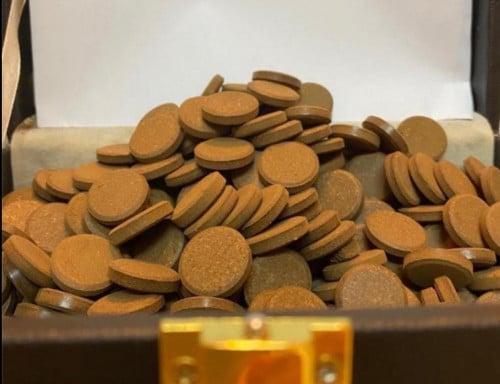 (5 ) خمس اوقيات مدورة المروكي الطبيعي من تراب العو...