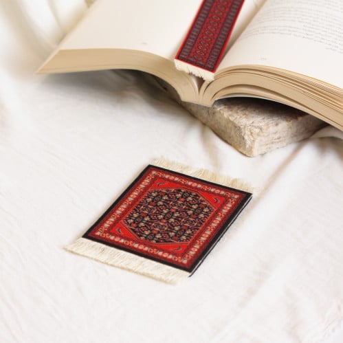 كوستر سجاد أسود مزخرف(1)