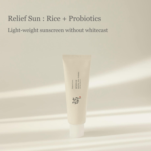 واقي الشمس بيوتي اوف جوسون بخلاصة الأرز وبروبيوتيك SPF 50+ (50 مل)