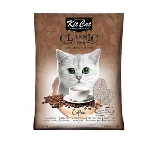 كت كات رمل كلاسيك للقطط برائحة القهوة 20 كغ