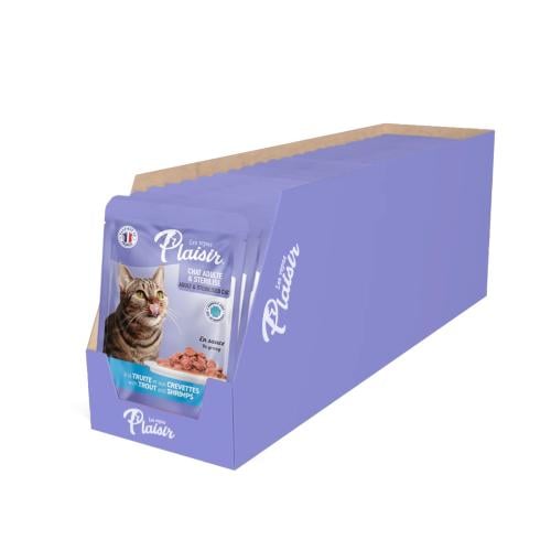 بليسير ظروف مفروم بنكهة سمك السلمون المرقط والروبي...