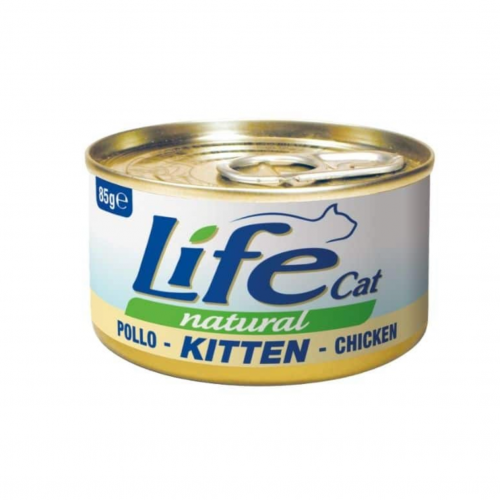 لايف كات اكل رطب للقطط الصغيرة دجاج 85