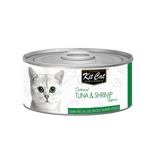 كت كات معلبات تونا مع الجمبري 80 غ