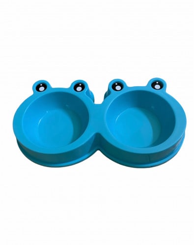 مئكلية مع مشربيه بلاستيك بشكل ضفدع اللون ازرق