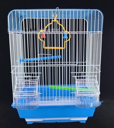 قفص عصافير صغير اللون ازرق