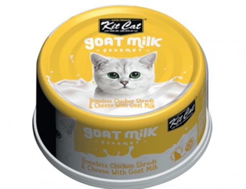 كت كات معلبات بنكهة شرائح الدجاج مع الجبن و حليب ا...