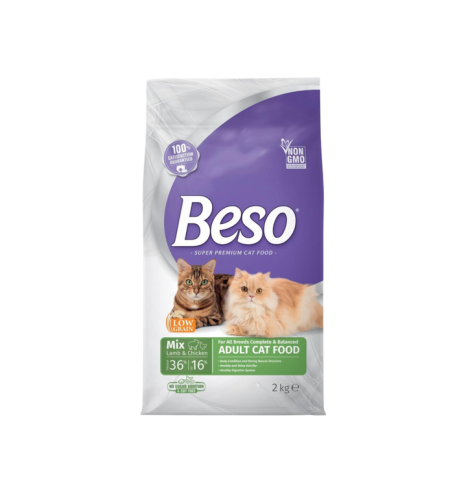 طعام جاف كامل ومتوازن بمزيج من لحم الضأن والدجاج ل...