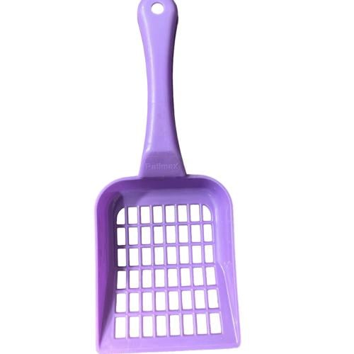 مجرفه لتنظيف الأوساخ من رمل القطط اللون بنفسجي