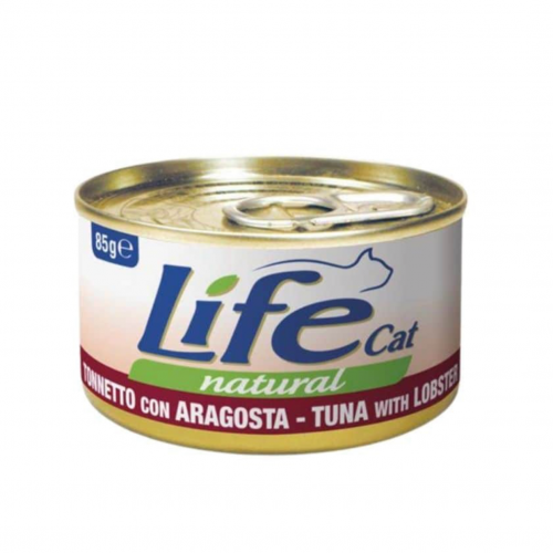 لايف كات اكل قطط رطب تونة مع لوبستر 85 غ