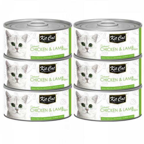 كت كات معلبات دجاج مع لحم الضان بكيج 6 حبات