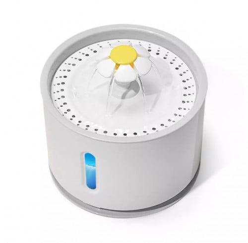 نافوره بلاستيك ماء دائري مع فلتر 2.4 لتر