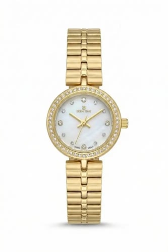طقم نسائي ماركة سين تايم ST-3-2533 ذهبي