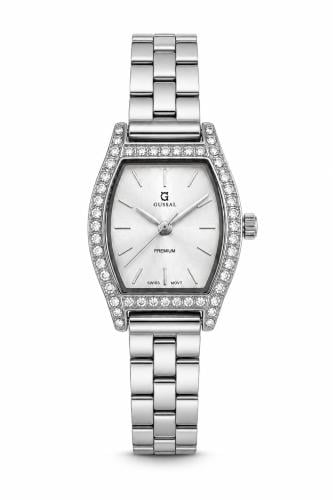ساعة نسائية ماركة جوسال G-5043 فضي