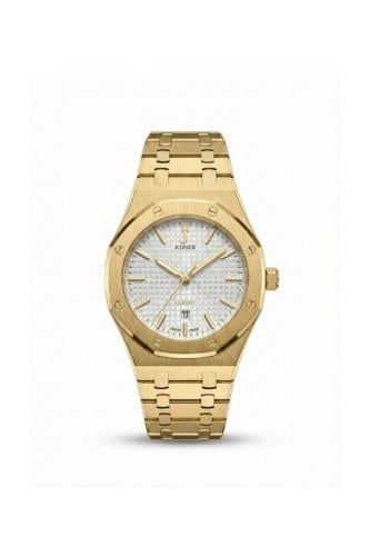 ساعه نسائية ماركة جوينر JO14335 ذهبي مينا ابيض