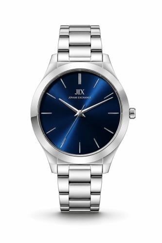 ساعة ماركة جوفاني رجالي JX106 فضي ازرق