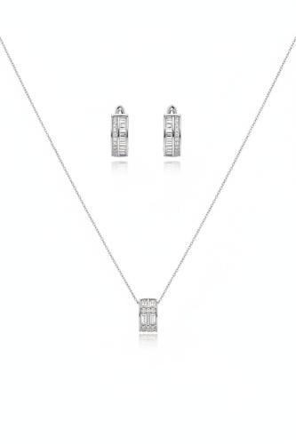 طقم إكسسوار SL-RING (سلسال+حلق) فضي