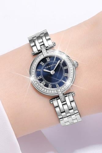 ساعة ماركة جنيفا GV013 فضي ازرق