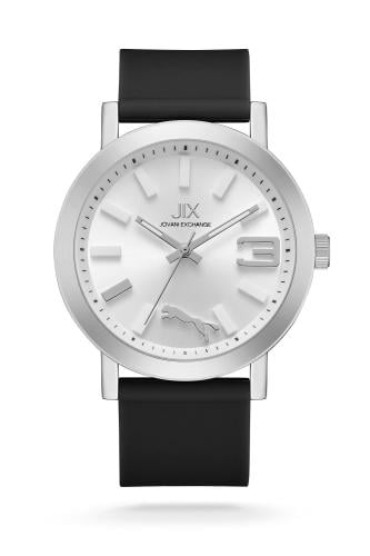 ساعة رجالية Jovani Exchange JX3033MB ربر اسود مينا...