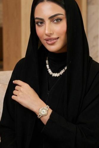 طقم نسائي ماركة جورج كلاين GK-3-2004 ذهبي (ساعة+سل...