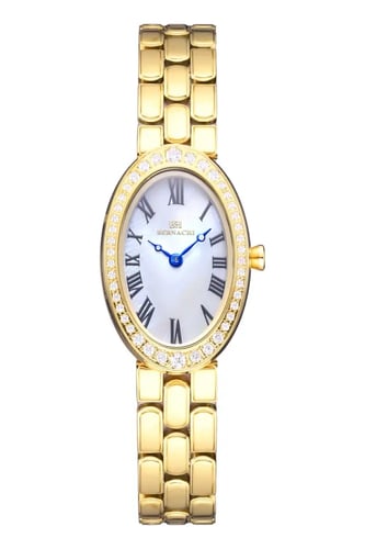 طقم نسائي ماركة برناتشي BH-5-1020 ذهبي (ساعة+سلسال...