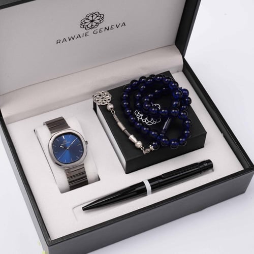 طقم رجالي فاخر ماركة برناتشي BH-33-289 (ساعة+قلم+م...