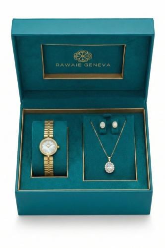 طقم نسائي ماركة سين تايم ST-3-2533 ذهبي