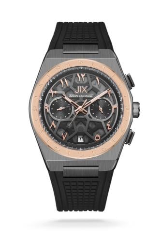 ساعة Jovani Exchange JX3030 اسود ايطار رصاصي *نحاس...