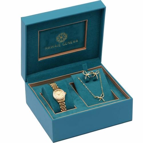 طقم نسائي ماركة فورايفر FE-3-1000 (ساعة+سلسال+حلق)...