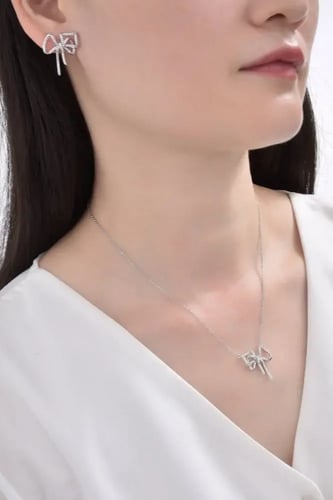 طقم نسائي ماركة جوسال G-3-5013 فضي رقم 1 (ساعة+سلس...