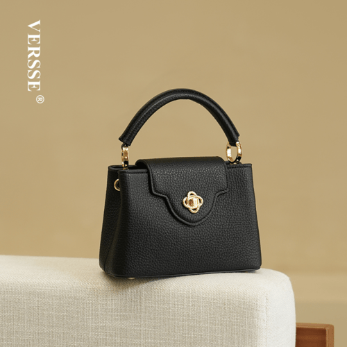 شنطة جلد نسائية اختيارك الأمثل BLACK VE016