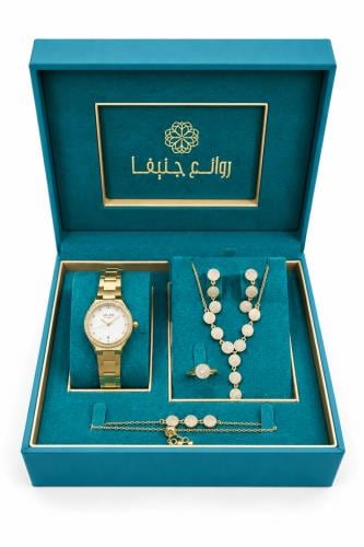 طقم نسائي ماركة فور ايفر FE-5-293 ذهبي