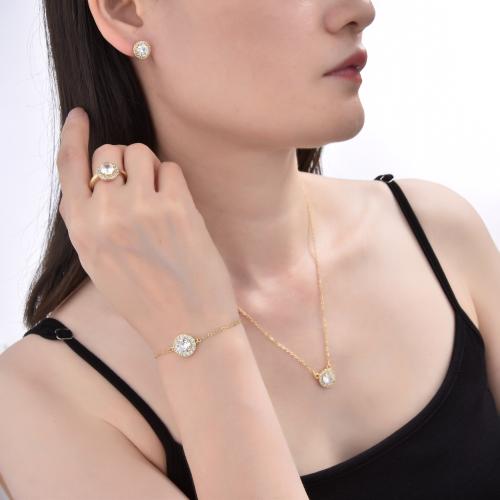 طقم إكسسوار نسائي WY11 (سلسال+اسواره+خاتم +حلق)