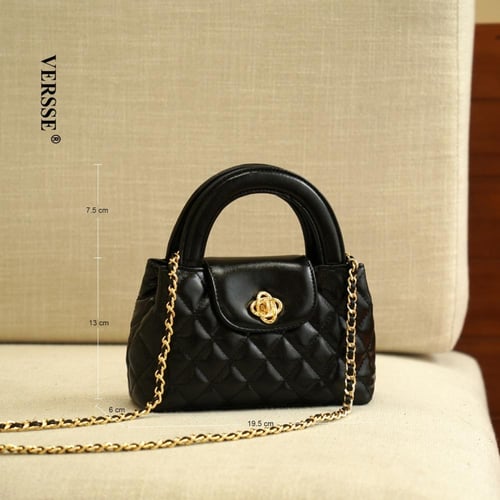 شنطة جلد نسائية اختيارك الأمثل BLACK VE027