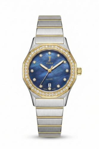 ساعه نسائية ماركة جوينر JO14343 لونين مينا ازرق
