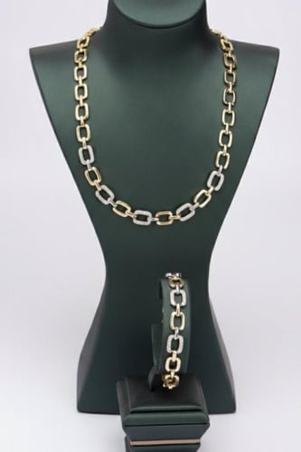 طقم الجوهرة من روائع جنيفا ماركة سين تايم ST-3-603...