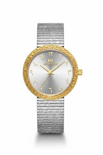 ساعة نُهى النسائية BH366 استيل باللون الفضي ايطار...