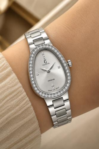 ساعة نسائية ماركة جوسال G-5007 فضي