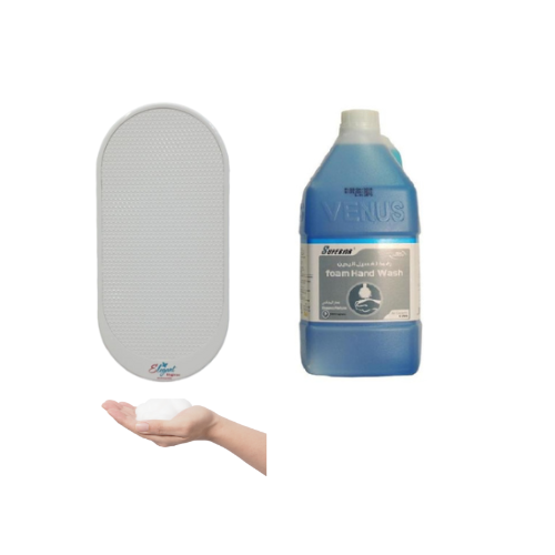 موزع صابون رغوة حساس مع جالون صابون رغوة 4لتر