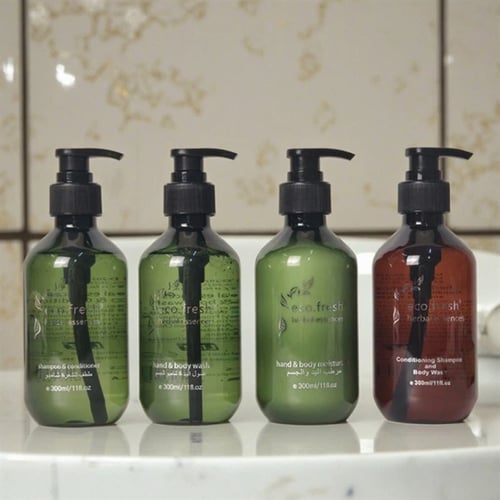 موزع ثنائي للشامبو و جل الاستحمام للفنادق