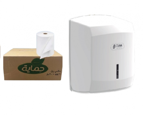 موزع مناديل ماكسي رول اسباني مع كرتون مناديل