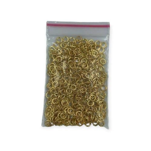 حلقات سلسال صغيره ذهبي مقاس 3 مل