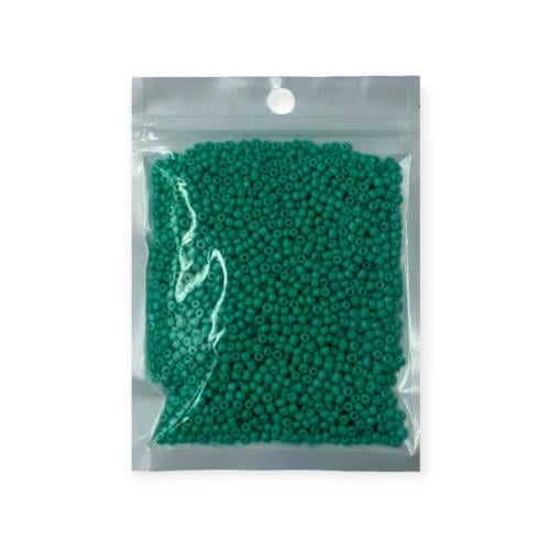 خرز ملون 8 ملي اخضر غامق