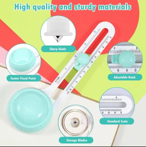 مشرد دئري مع شفرات مقاسات متعدده لقص الدئره