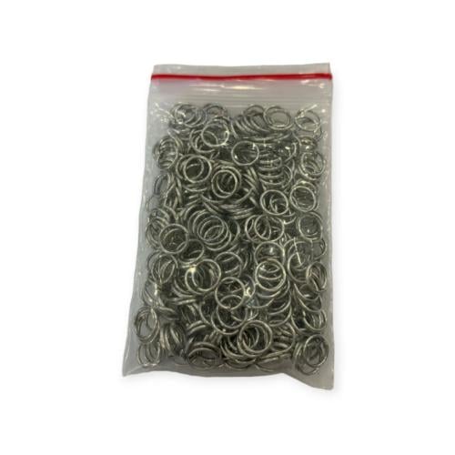 حلقات سلسال فضي مقاس 5 مل