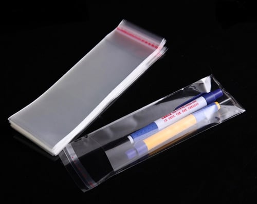 اكياس شفافه لاصقه وطني تزن500 جرام مقاس 7*13