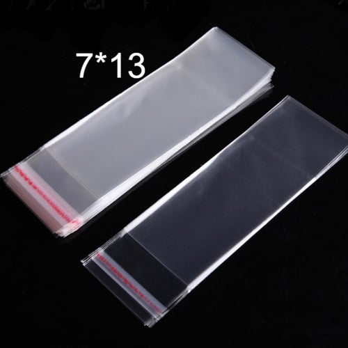 اكياس شفافه لاصقه وطني تزن500 جرام مقاس 7*13