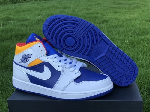Air Jordan 1 MID "Royal Blue / Laser Orange"